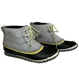 Sorel Out N About Leather Snow Boot Waterproof Lace Up Women’s Size 6 Gorpcore